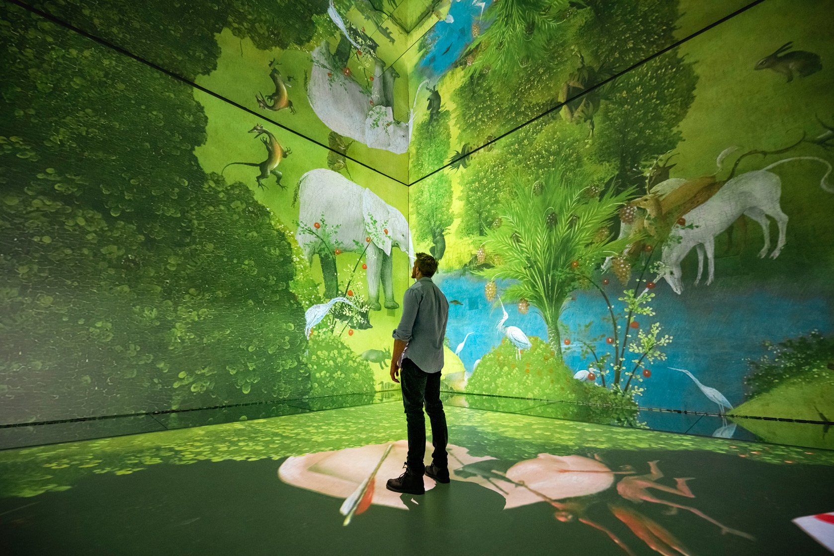Frameless immersive art experience