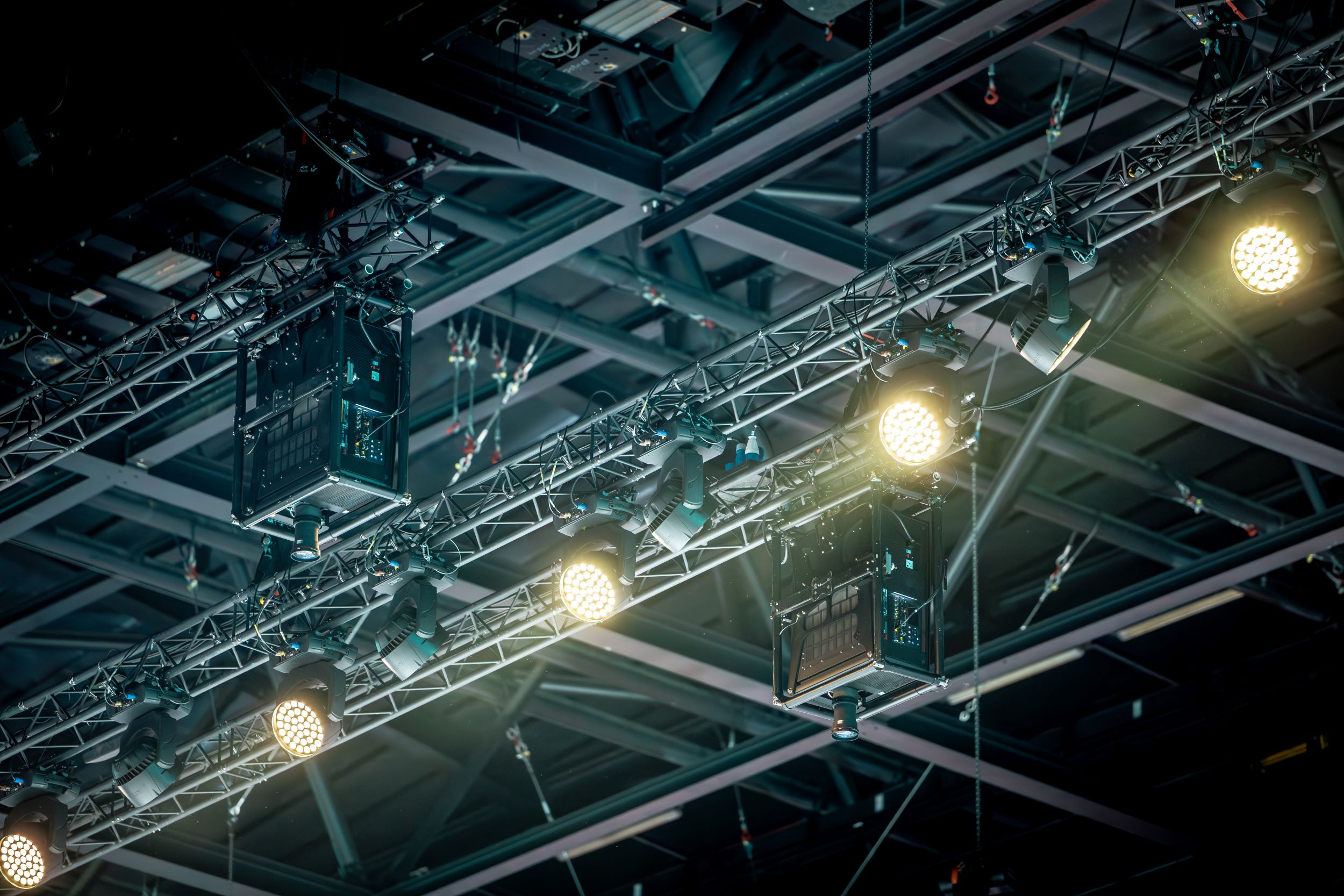 Equipment suspended from ceiling